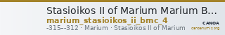 Stasioikos II of Marium Marium BMC Marium 4 — CANOA