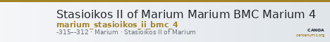 Stasioikos II of Marium Marium BMC Marium 4 — CANOA