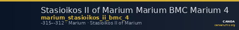 Stasioikos II of Marium Marium BMC Marium 4 — CANOA