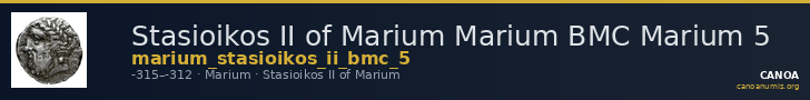 Stasioikos II of Marium Marium BMC Marium 5 — CANOA