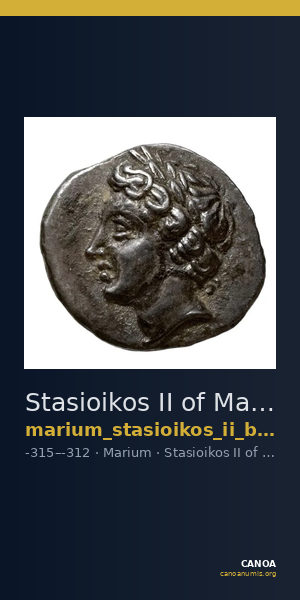 Stasioikos II of Marium Marium BMC Marium 6 — CANOA