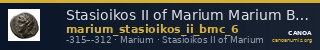 Stasioikos II of Marium Marium BMC Marium 6 — CANOA