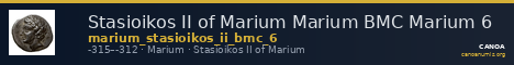 Stasioikos II of Marium Marium BMC Marium 6 — CANOA