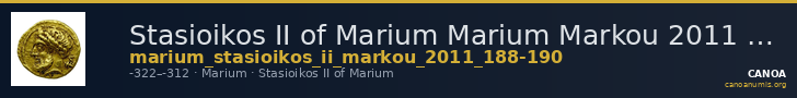 Stasioikos II of Marium Marium Markou 2011 188-190 — CANOA