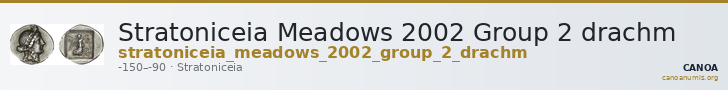 Stratoniceia Meadows 2002 Group 2 drachm — CANOA