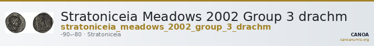 Stratoniceia Meadows 2002 Group 3 drachm — CANOA