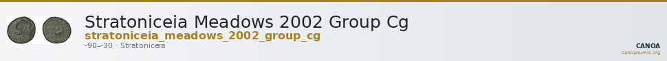 Stratoniceia Meadows 2002 Group Cg — CANOA
