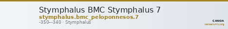 Stymphalus BMC Stymphalus 7 — CANOA