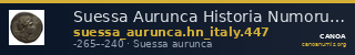 Suessa Aurunca Historia Numorum Italy 447 — CANOA