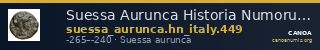 Suessa Aurunca Historia Numorum Italy 449 — CANOA