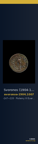 Svoronos (1904-1908) no. 1007 — CANOA