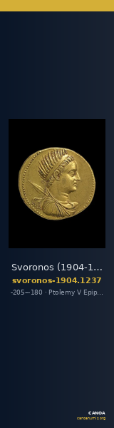 Svoronos (1904-1908) no. 1237 — CANOA