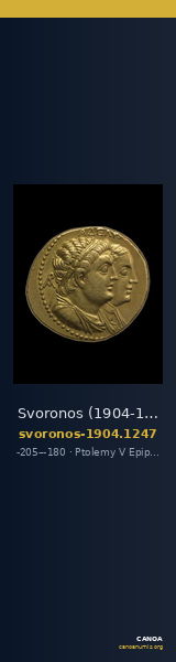 Svoronos (1904-1908) no. 1247 — CANOA