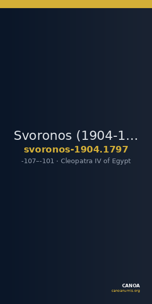 Svoronos (1904-1908) no. 1797 — CANOA