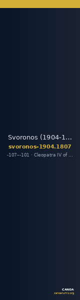 Svoronos (1904-1908) no. 1807 — CANOA