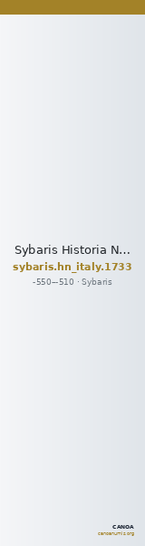 Sybaris Historia Numorum Italy 1733 — CANOA