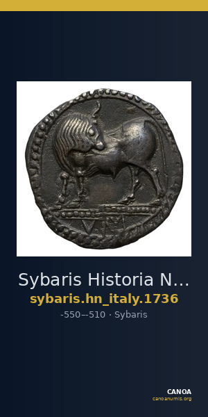 Sybaris Historia Numorum Italy 1736 — CANOA