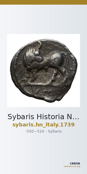 Sybaris Historia Numorum Italy 1739 — CANOA