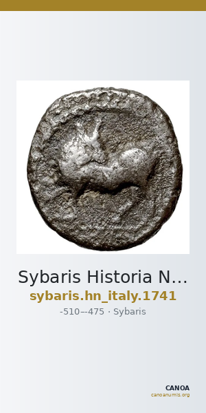 Sybaris Historia Numorum Italy 1741 — CANOA