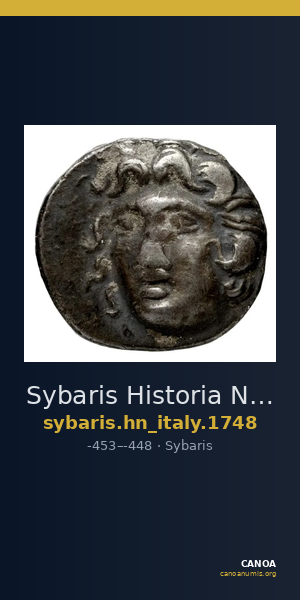 Sybaris Historia Numorum Italy 1748 — CANOA