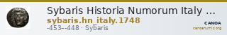 Sybaris Historia Numorum Italy 1748 — CANOA