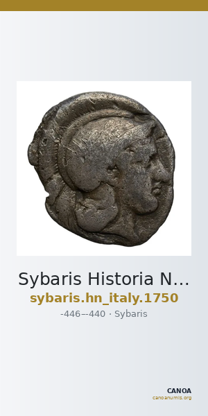 Sybaris Historia Numorum Italy 1750 — CANOA
