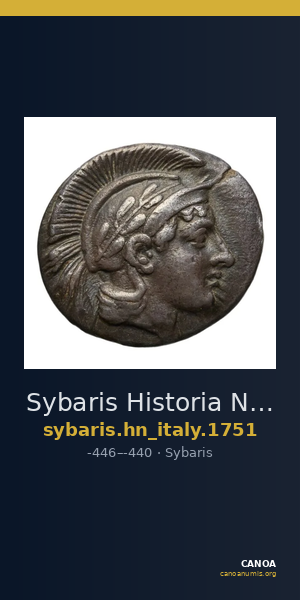 Sybaris Historia Numorum Italy 1751 — CANOA