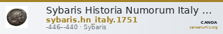Sybaris Historia Numorum Italy 1751 — CANOA
