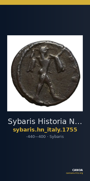 Sybaris Historia Numorum Italy 1755 — CANOA