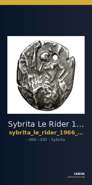 Sybrita Le Rider 1966 p. 108, no. 1-5 — CANOA