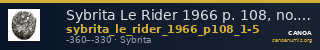Sybrita Le Rider 1966 p. 108, no. 1-5 — CANOA
