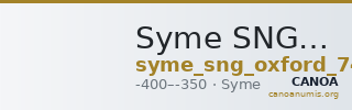 Syme SNG Oxford 745 — CANOA