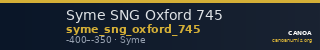 Syme SNG Oxford 745 — CANOA