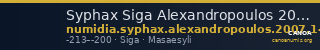 Syphax Siga Alexandropoulos 2007 1-3 — CANOA