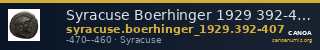 Syracuse Boerhinger 1929 392-407 — CANOA