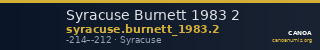 Syracuse Burnett 1983 2 — CANOA