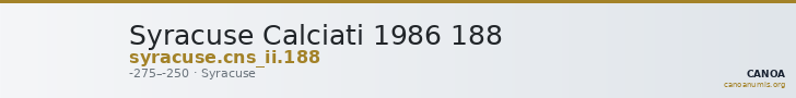 Syracuse Calciati 1986 188 — CANOA