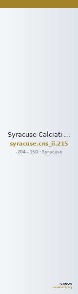 Syracuse Calciati 1986 215 — CANOA