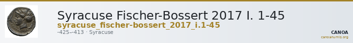 Syracuse Fischer-Bossert 2017 I. 1-45 — CANOA