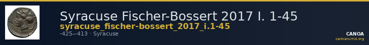 Syracuse Fischer-Bossert 2017 I. 1-45 — CANOA
