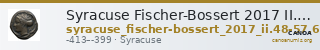 Syracuse Fischer-Bossert 2017 II. 49-56, 60-65, 67-77 — CANOA