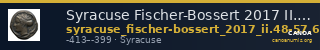 Syracuse Fischer-Bossert 2017 II. 49-56, 60-65, 67-77 — CANOA