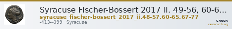Syracuse Fischer-Bossert 2017 II. 49-56, 60-65, 67-77 — CANOA