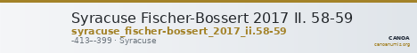 Syracuse Fischer-Bossert 2017 II. 58-59 — CANOA