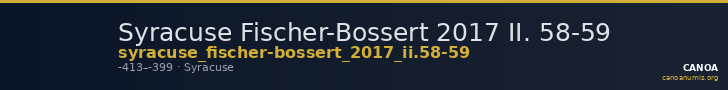 Syracuse Fischer-Bossert 2017 II. 58-59 — CANOA