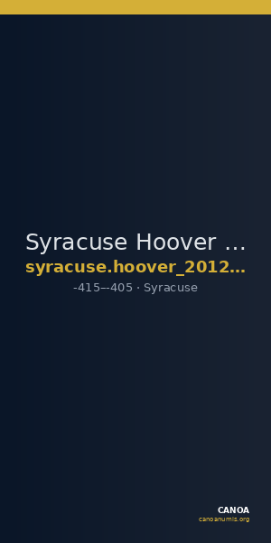 Syracuse Hoover 2012 1292 — CANOA