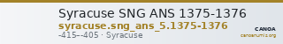 Syracuse SNG ANS 1375-1376 — CANOA