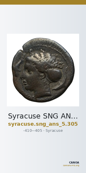 Syracuse SNG ANS 305 — CANOA