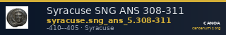 Syracuse SNG ANS 308-311 — CANOA