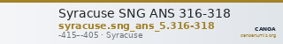 Syracuse SNG ANS 316-318 — CANOA